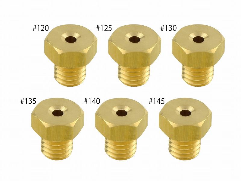 メインジェットセット #120-#145 7×8タイプ TW200 各1個入り