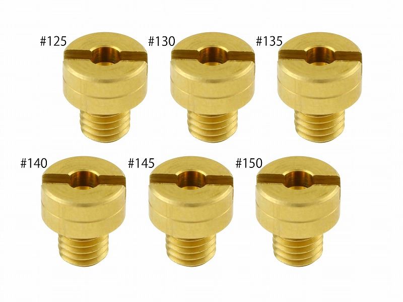 Main Jet Set #125-#150 Mikuni Round Large (8x9 Type) XT225 Serow, 1 pc. each