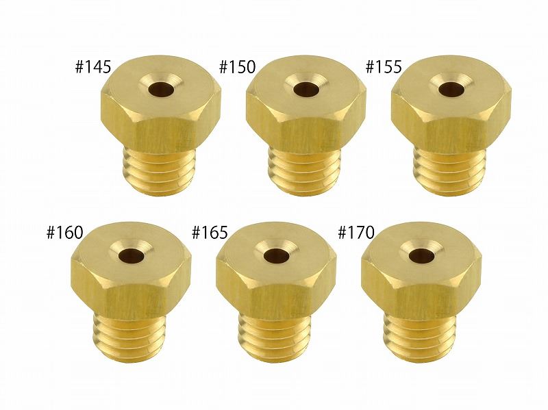 Main Jet Set #145-#170 7x8 type TTR250R (1 pc each)