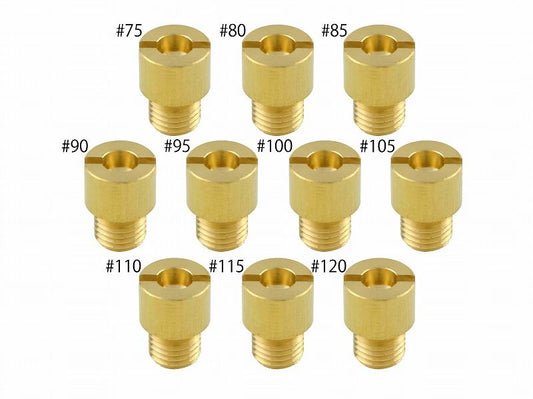 Main Jet Set #75-#120 TK Round Large (8x11 type) JOG series, 1 pc. each