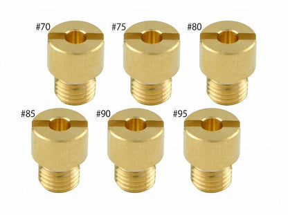 Main Jet Set #70-#95 Mikuni Round Large (8x10.5 Type) Address V Tune - 1 pc. each