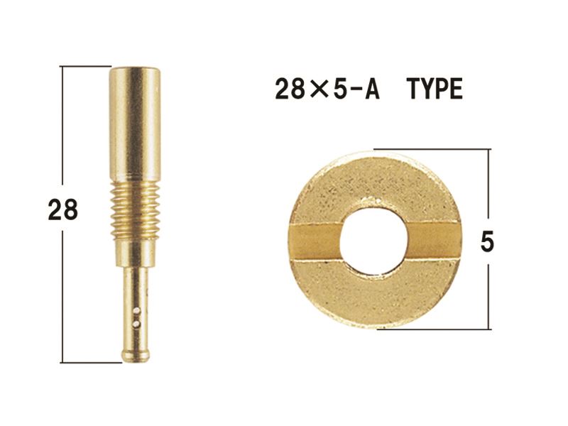 Pilot Jet Set #40/#45/#50 28x5A Dio ZX KSR110, 1 pc each