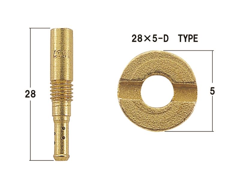 Pilot Jet Set #42/#45/#48 28x5D for Live Dio ZX, 1 pc each