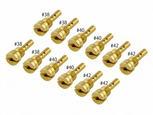 Pilot Jet Set #38/#40/#42 for Keihin FCR/CVK (15x5.4) Zephyr 400, ZRX400, 4 pieces each