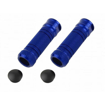 Step Bar Universal Blue, straight thru-hole knurled type, M8 left and right set
