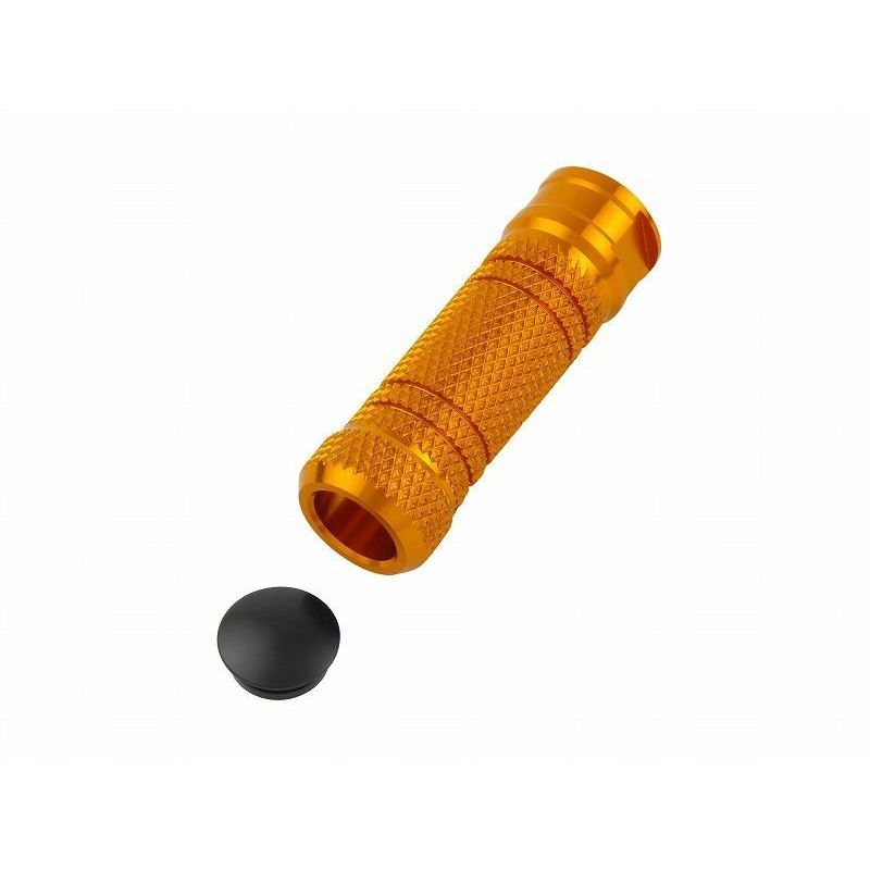 ステップバー ユニバーサル ゴールド ストレート貫通穴ローレットタイプ M8 1個入り