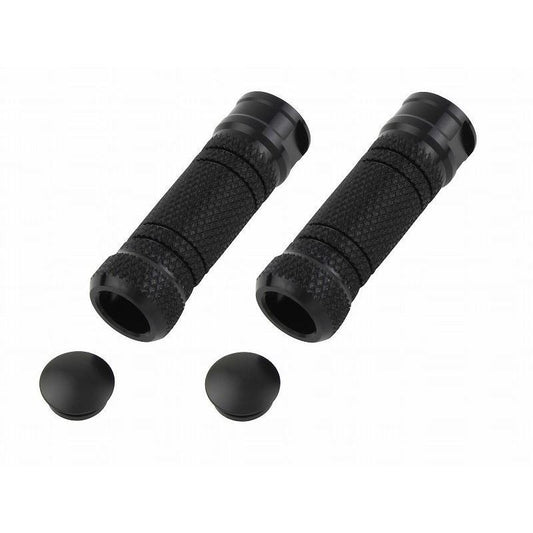 ステップバー ユニバーサル ブラック 貫通穴ローレットエグリタイプ M8 左右セット