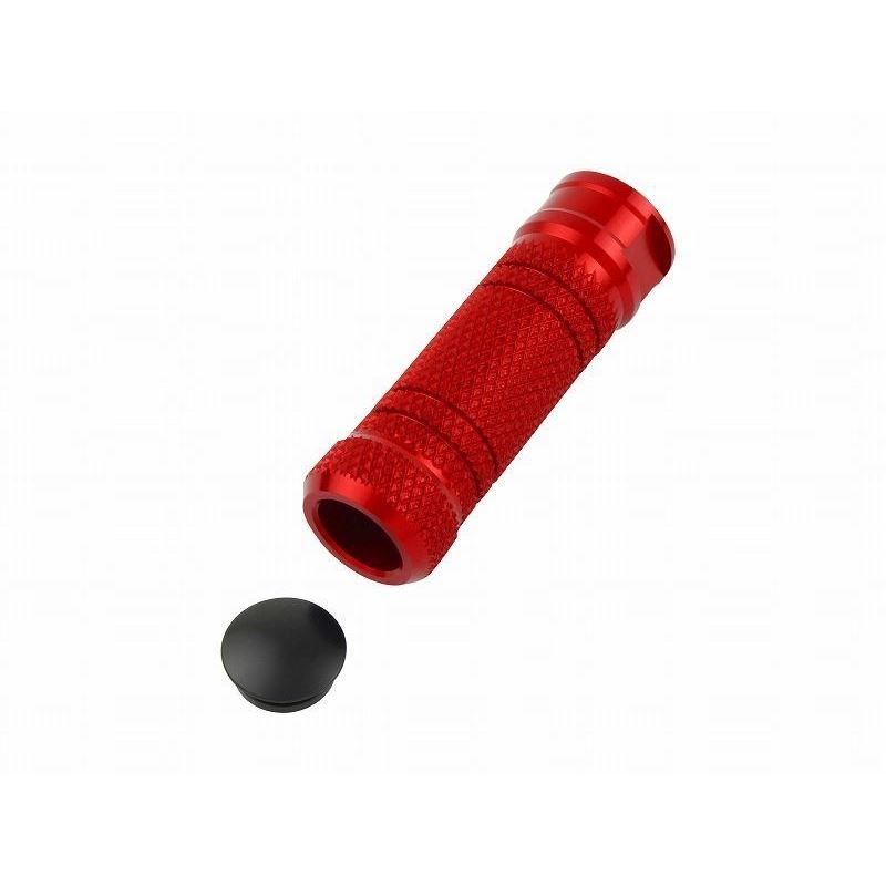 ステップバー ユニバーサル レッド 貫通穴ローレットエグリタイプ M8 1個入り