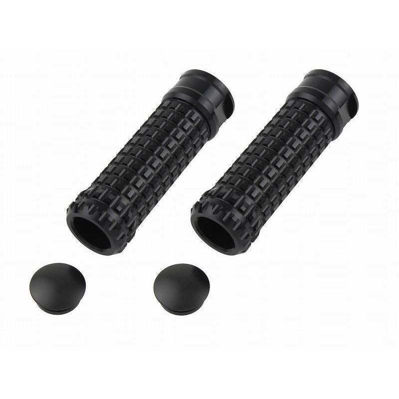 Step Bar Universal Black Through-hole Molded Grooved Type M8 Left/Right Set