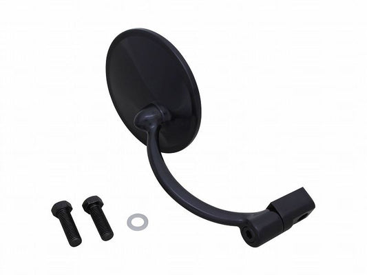 Stadium Round Mirror Black M10-P1.25 Universal Left/Right
