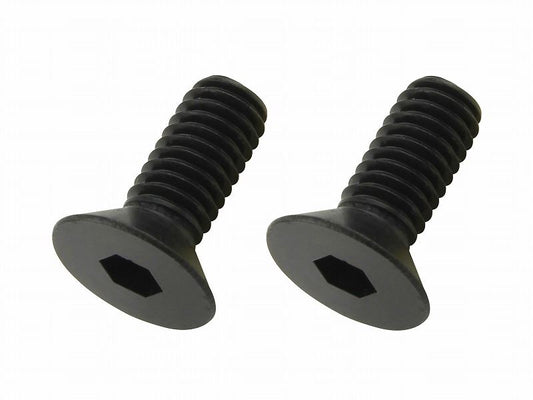 Flat Head Cap Bolt, Black, M6 x 15mm, 2 pcs.