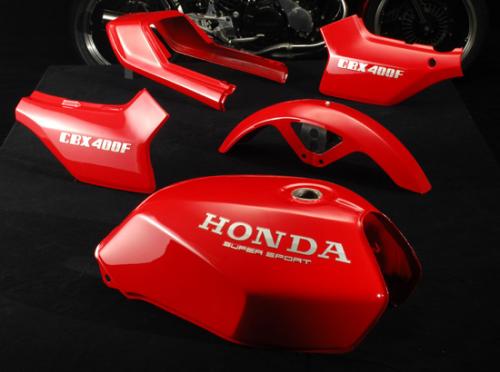 ラインステッカーセット 赤ソリッド CBX400F