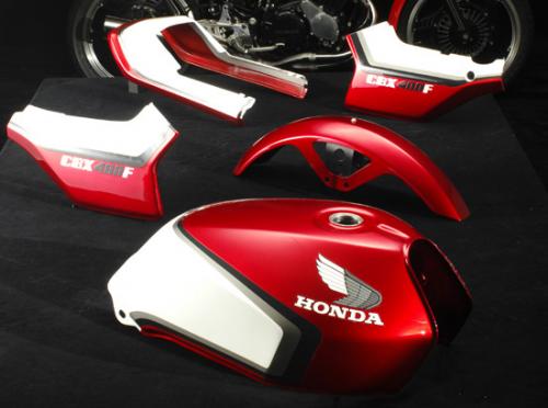 ラインステッカーセット 赤白2型カラー CBX400F