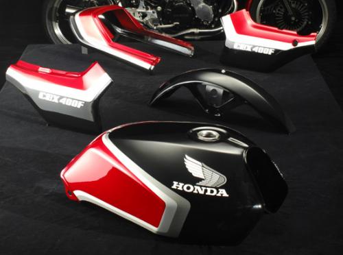 ラインステッカーセット 黒赤2型カラー CBX400F