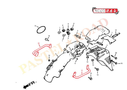 純正復刻タンデムグリップ メッキ CBX400F
