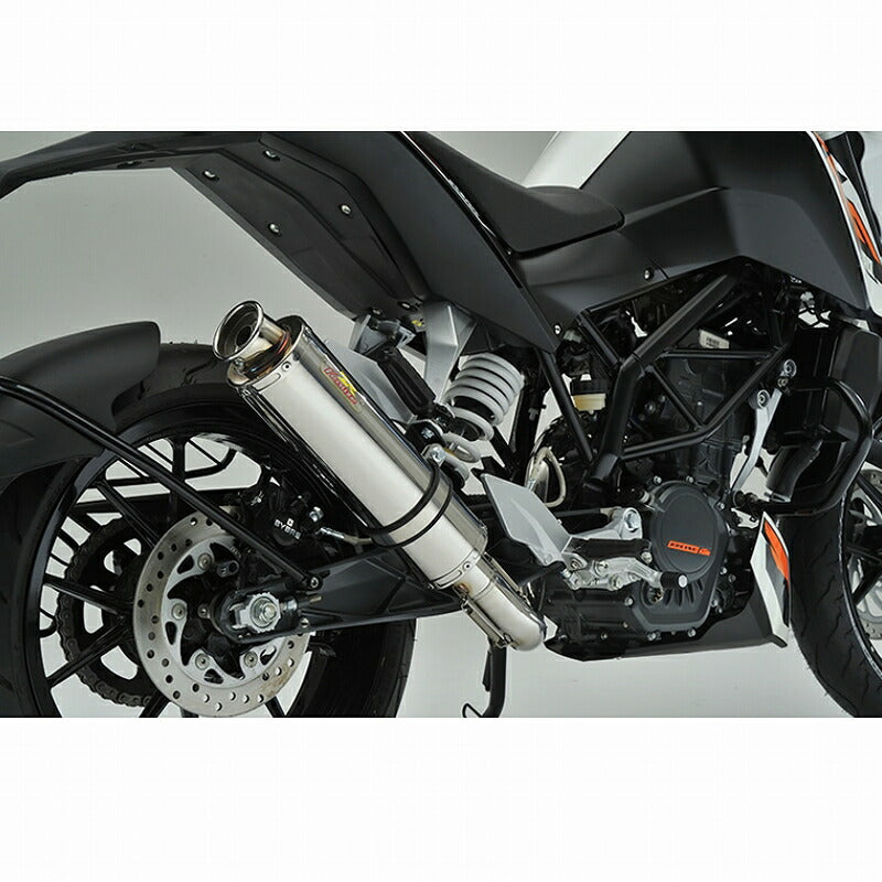 DUKE125/200 ディーク マフラー 22Racing SUS ステンレス DUKE ディーク