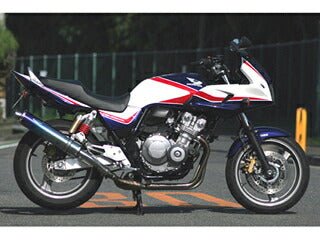 CB400SF REVO NC42 08- マフラー ARIA チタン タイプC キャタ付 カールエンド CB400SF スーパーフォア