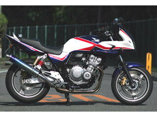 CB400SF REVO NC42 08- マフラー ARIA チタン タイプS キャタ付 スラッシュエンド CB400SF スーパーフォア
