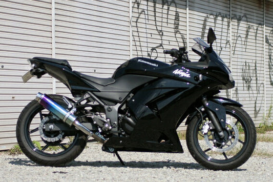 ニンジャ Nnja 250 R 08- EX250K マフラー ARIA チタン タイプC カールエンド ニンジャ