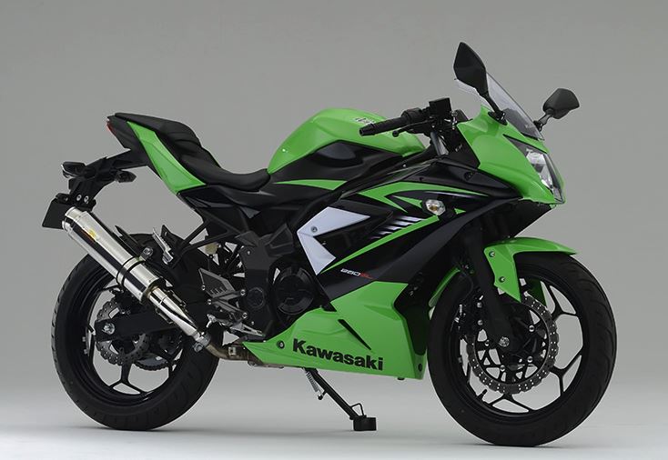 ARIA アリア ステンレス マフラー タイプS(スラッシュエンド) Ninja250SL BX250A