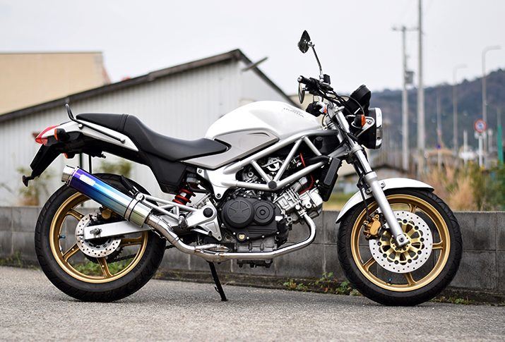 ARIA Aria Titanium Exhaust Type S (Slash End) VTR250 JBK-MC33 FI Model