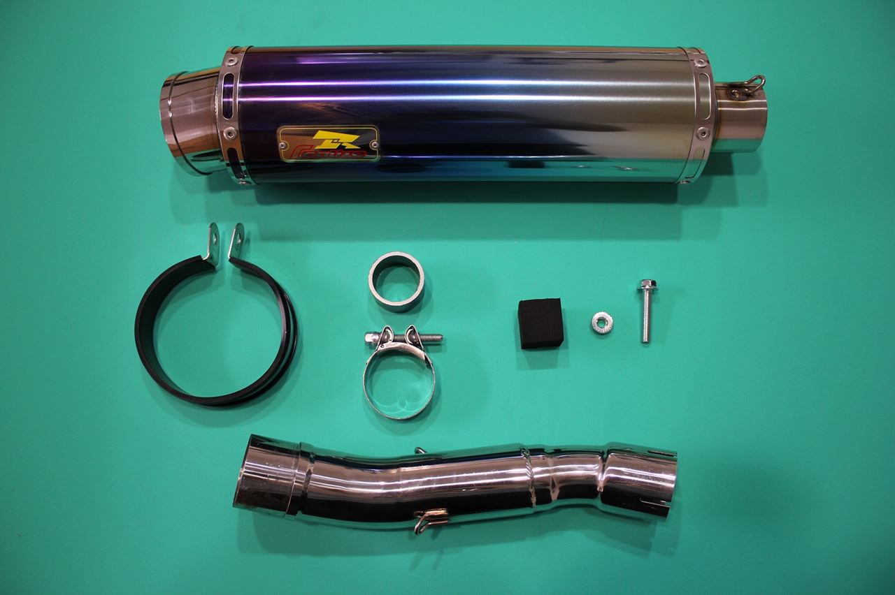 ARIA アリア チタン マフラー タイプC(カールエンド) Vストローム/ABS 2BK-DS11A