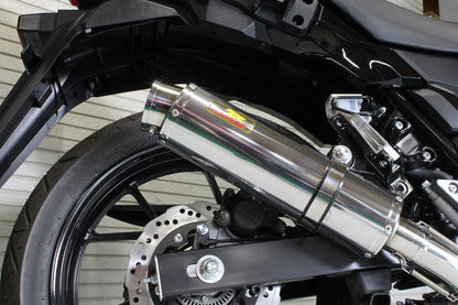 ARIA アリア ステンレス マフラー タイプS(スラッシュエンド) Vストローム/ABS 2BK-DS11A