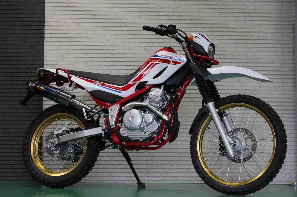 ARIA アリア チタン マフラー タイプC(カールエンド) セロー250 2BK-DG31J