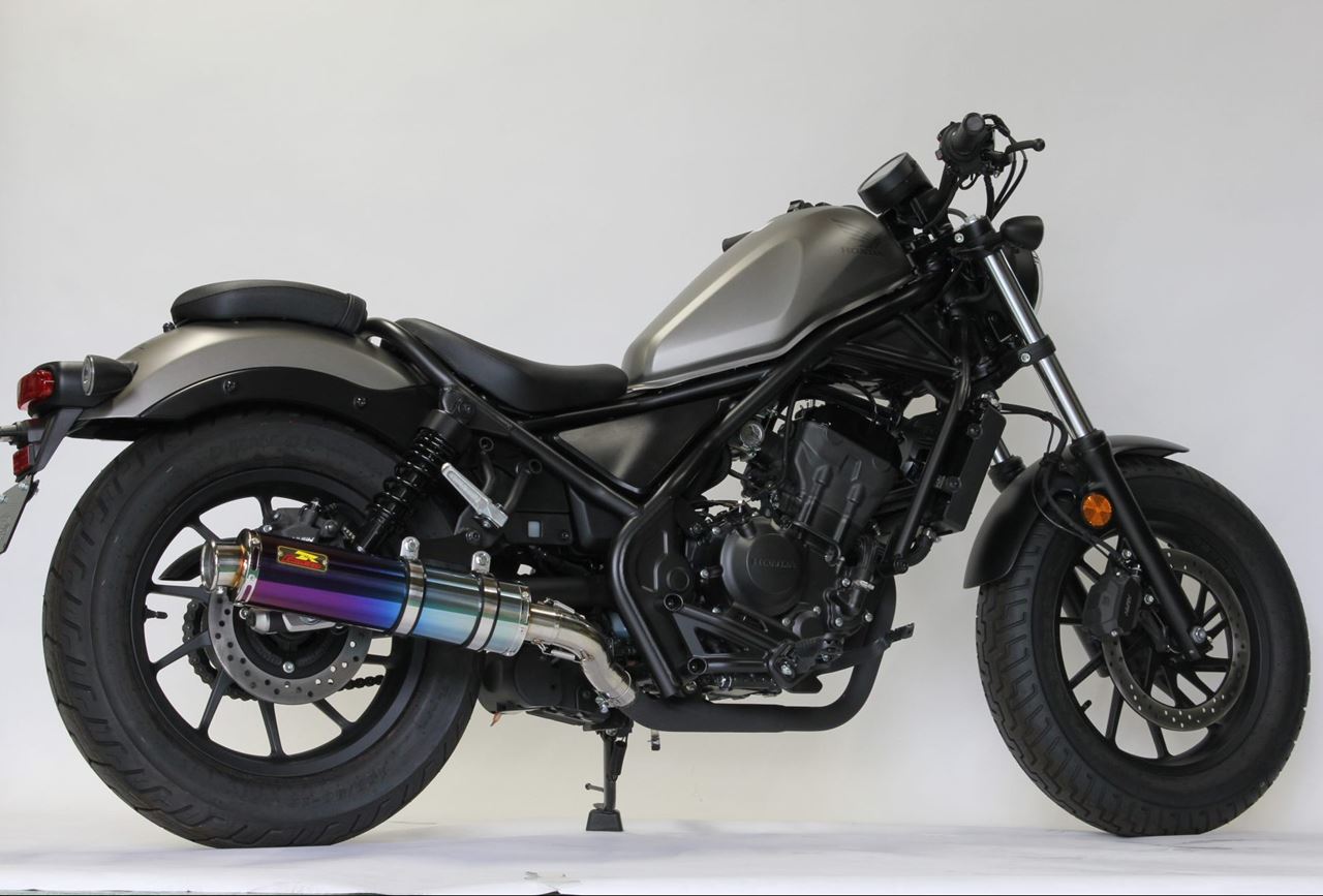 ARIA アリア チタン マフラー タイプC(カールエンド) レブル250 2BK-MC49