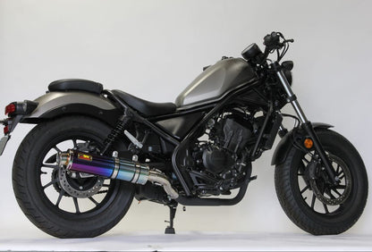 ARIA アリア チタン マフラー タイプC(カールエンド) レブル250 2BK-MC49