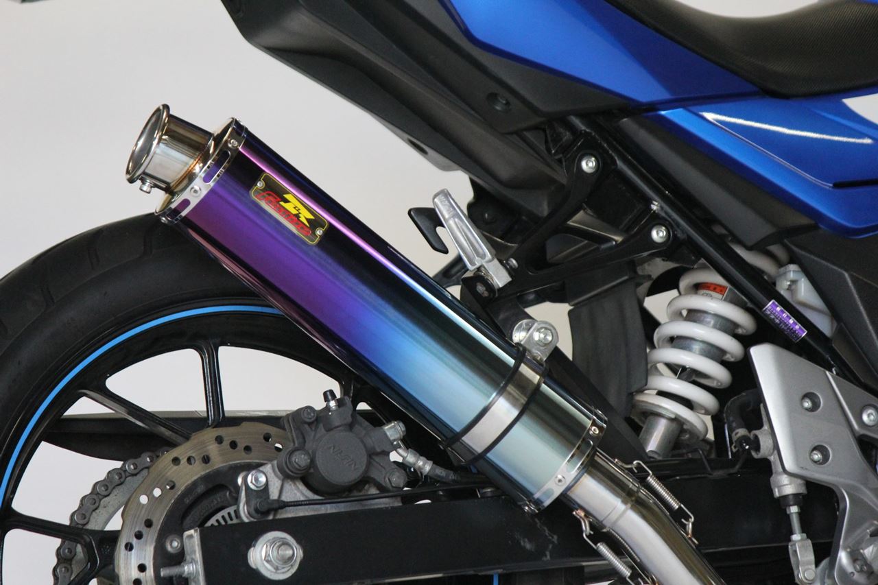 ARIA アリア チタン マフラー タイプC(カールエンド) GSX250R 2BK-DN11A