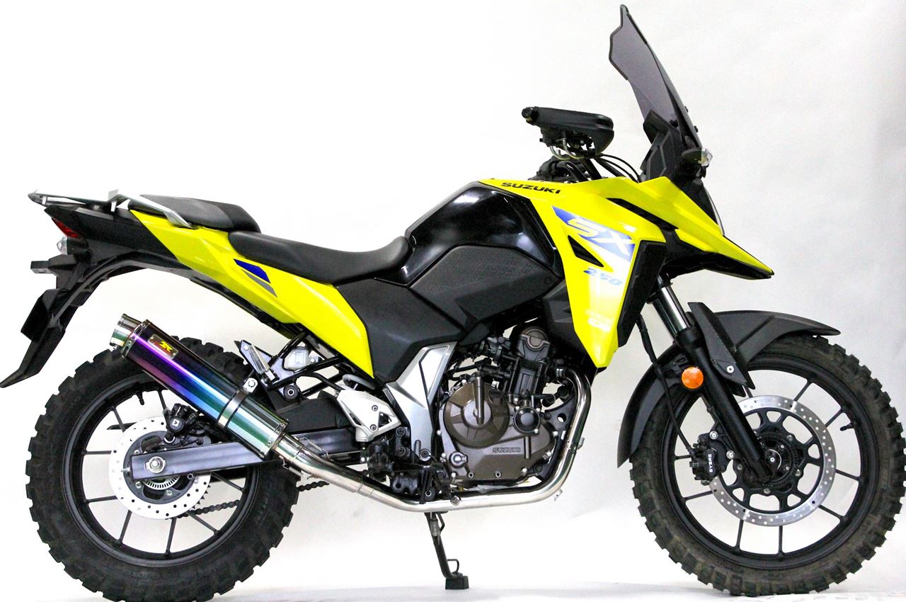 ARIA アリア チタン マフラー タイプS(スラッシュエンド) Vストローム250SX 8BK-EL11L