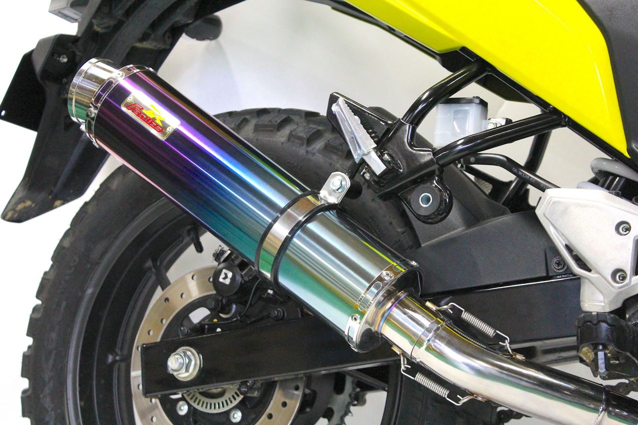 ARIA アリア チタン マフラー タイプS(スラッシュエンド) Vストローム250SX 8BK-EL11L