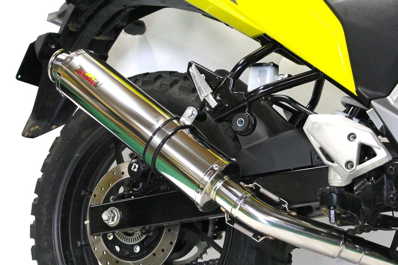 ARIA アリア ステンレス マフラー タイプC(カールエンド) Vストローム250SX 8BK-EL11L