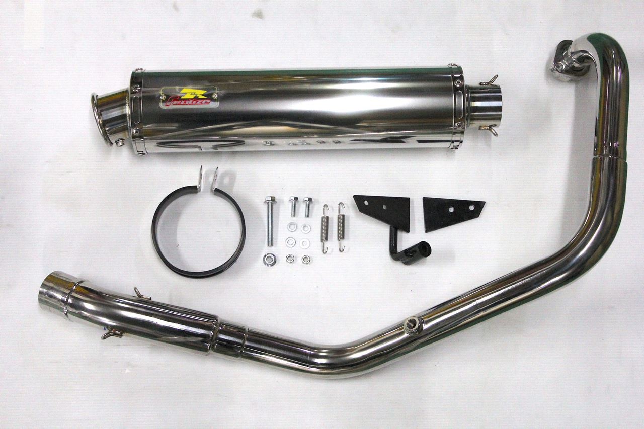 ARIA アリア ステンレス マフラー タイプC(カールエンド) Vストローム250SX 8BK-EL11L