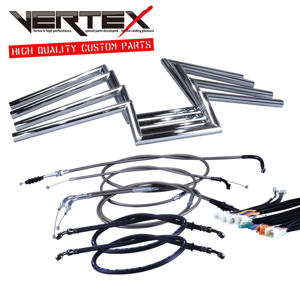 JAZZ ジャズ 全年式 AC09 ロボハン アップハンドル セット ブラックメッシュ ダークメッシュ ワイヤー