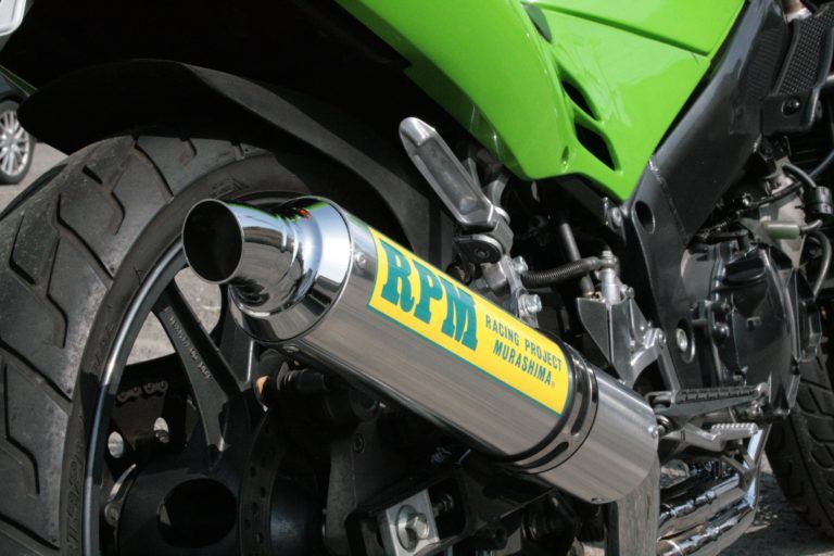 フルエキゾースト マフラー RPM-4in2in1 アルミ φ93×390 ZXR250