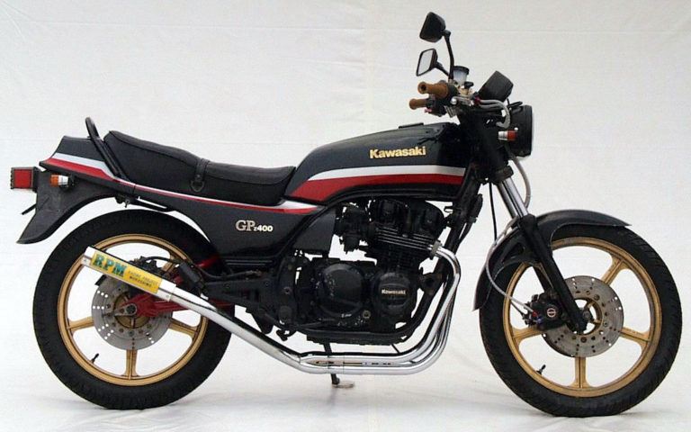 フルエキゾースト マフラー RPM-4in2in1 アルミ φ67×300 Z400GP