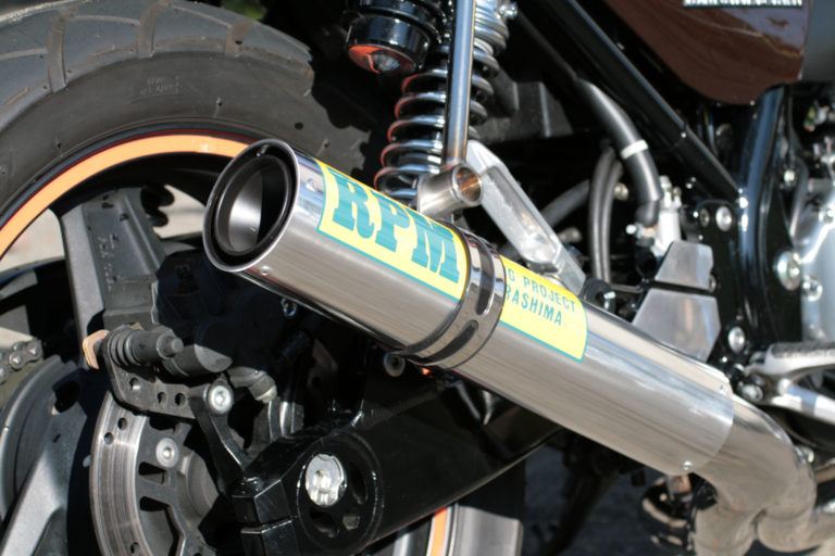 フルエキゾースト マフラー RPM-4in2in1 アルミ φ80×400 ゼファー750