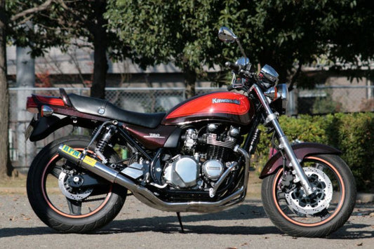 フルエキゾースト マフラー RPM-4in2in1 アルミ φ80×400 ゼファー750