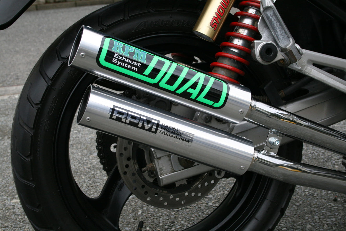 Muffler RPM-DUAL Full Exhaust Stainless φ67x300 BALIUS-1 (Balius 1st Generation)