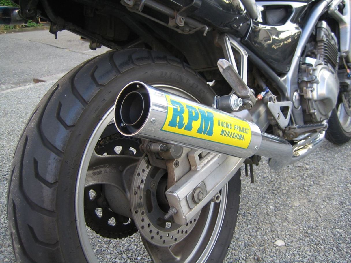 フルエキゾースト マフラー RPM-4in2in1 ステンレス φ77×300 バリオス1型