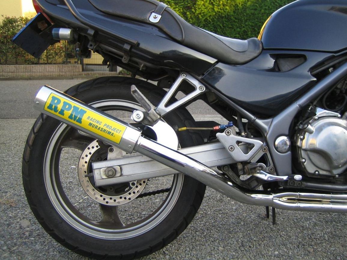 フルエキゾースト マフラー RPM-4in2in1 ステンレス φ77×300 バリオス1型