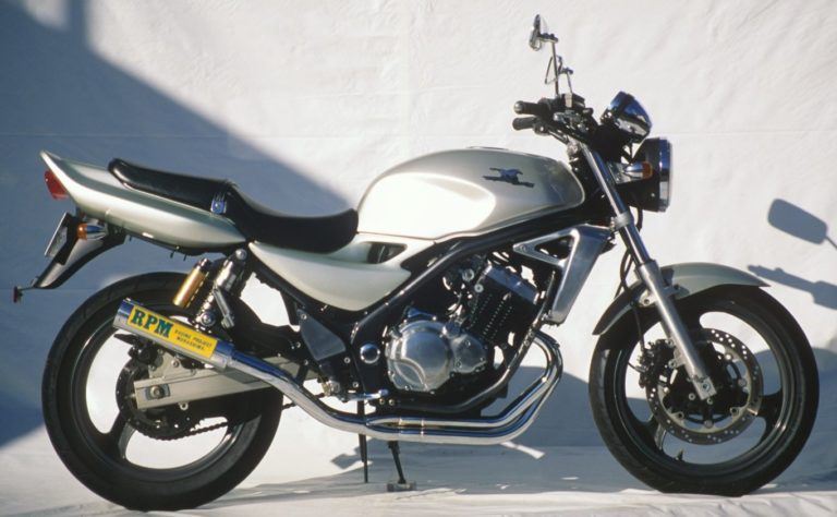 フルエキゾースト マフラー RPM-4in2in1 アルミ φ77×300 バリオス2型