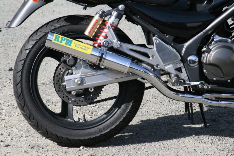 フルエキゾースト マフラー RPM-4in2in1 アルミ φ80×400 バリオス2型