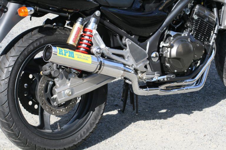 フルエキゾースト マフラー RPM-4in2in1 アルミ φ80×400 バリオス2型