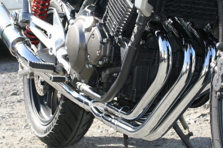 フルエキゾースト マフラー RPM-4in2in1 アルミ φ80×400 バリオス2型