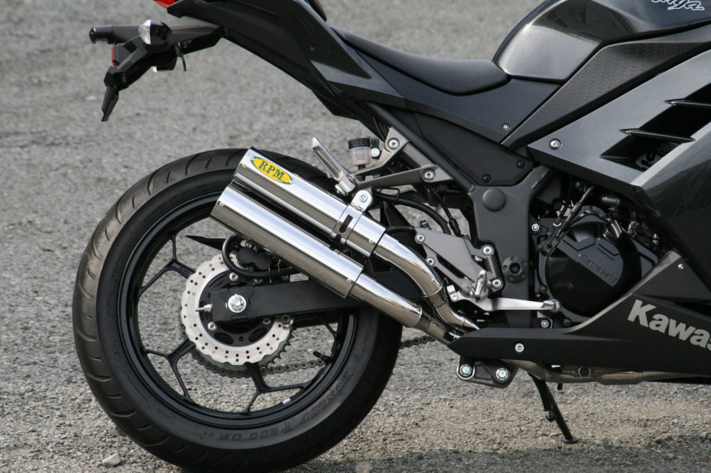 Muffler RPM-DUAL Full Exhaust Stainless φ77×300 Ninja250 Z250