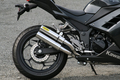 Muffler RPM-DUAL Full Exhaust Stainless φ77×300 Ninja250 Z250