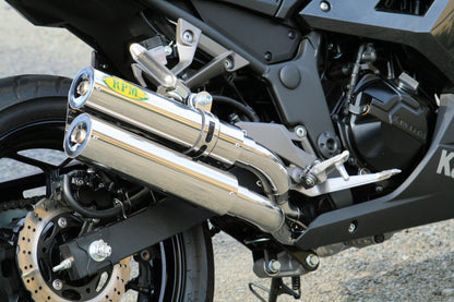 Muffler RPM-DUAL Full Exhaust Stainless φ77×300 Ninja250 Z250